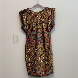 Leopard sequin dress